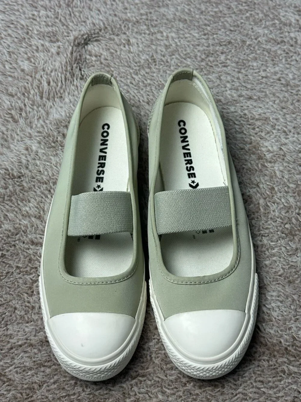 Converse Chuck Taylor All Star Dainty Ballerina Slip-on sneakers SZ-9 Green NWOB